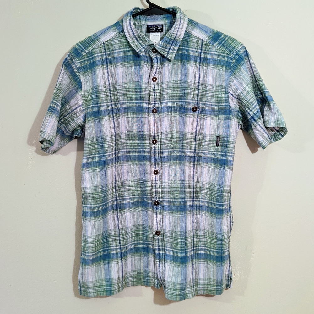 Patagonia A/C Short Sleeve Button Up Shirt Sz M